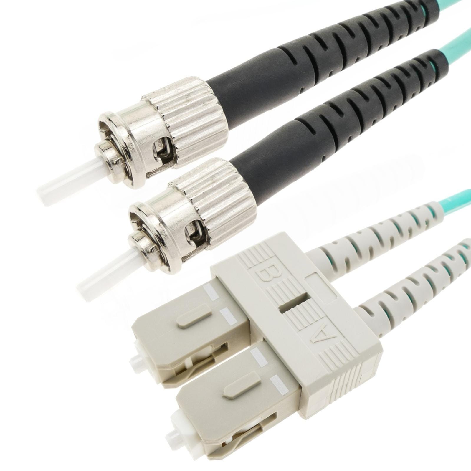 Câble Fibre Optique Duplex LC/SC OM4 20m - Multimode 50/125µm, Livré Avec Protocole De Test, Pour Réseau Haut Débit