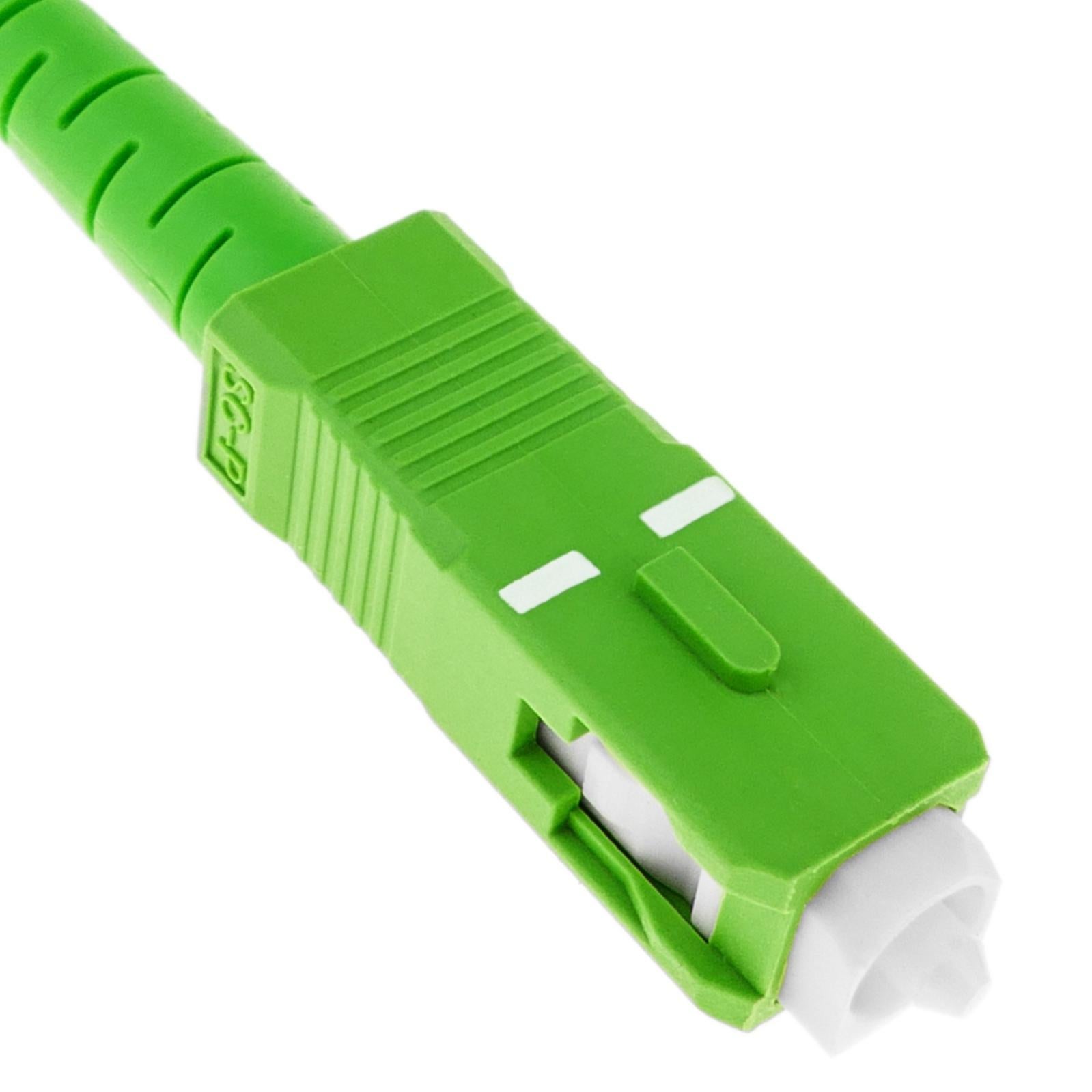 Cavo a fibre ottiche schermato SC/APC - SC/APC Monomodale Simplex 9/125 µm 1 m - 4