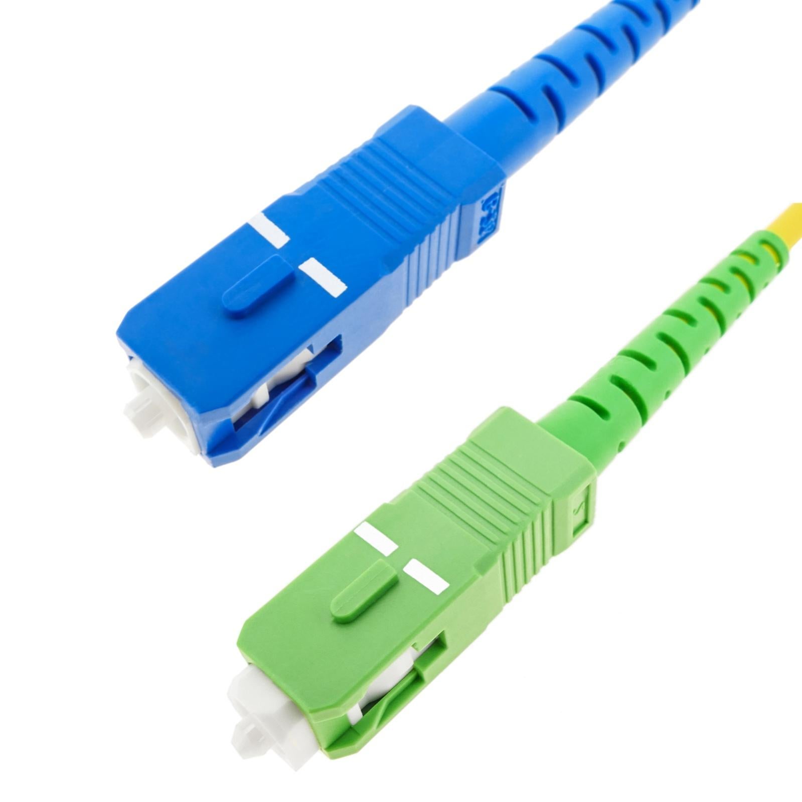 Cavo in fibra ottica SC/PC - SC/APC Monomodale Simplex OS2 9/125 µm 3 m - 3