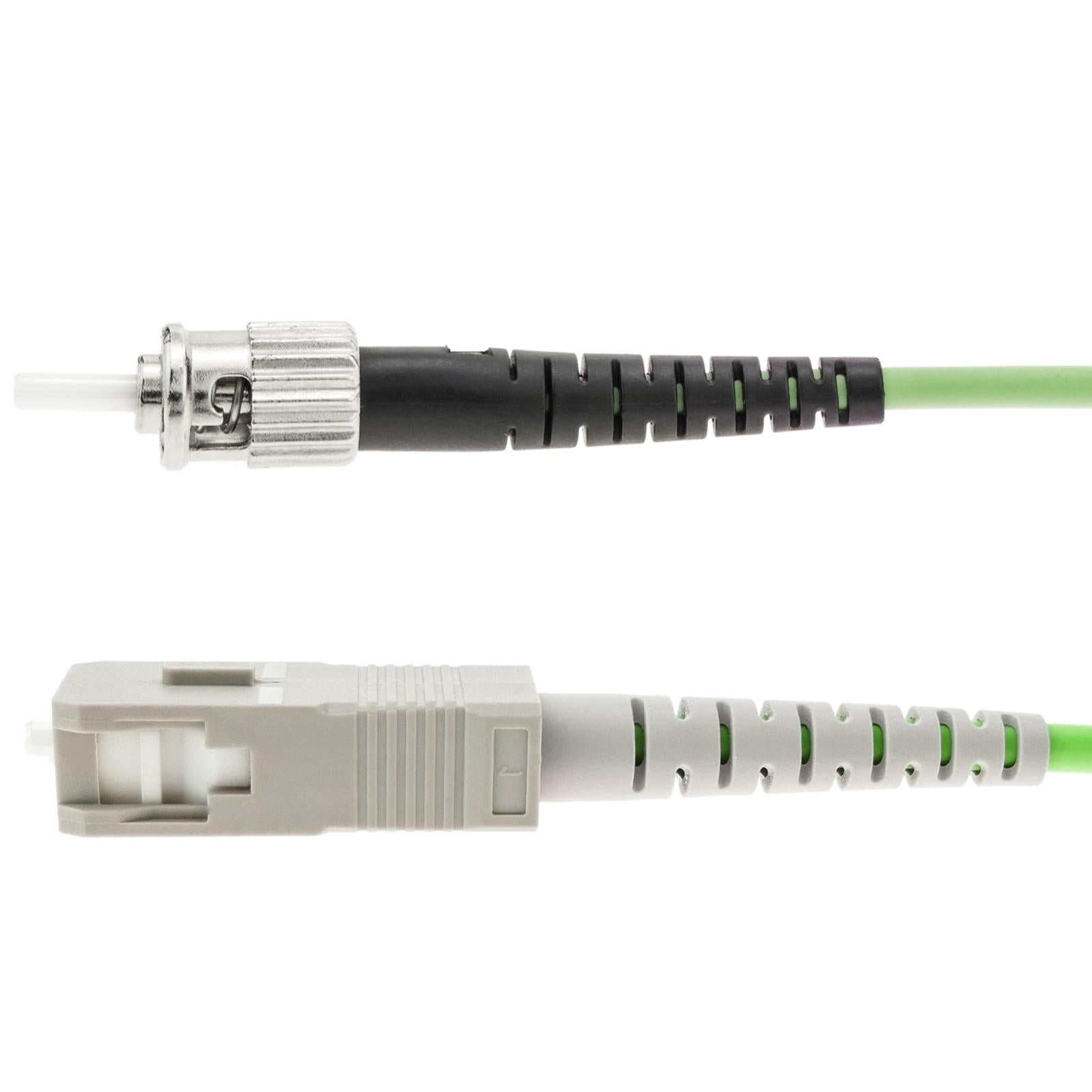 Cavo in fibra ottica multimodale Simplex OM5 50µm/125µm ST/PC - SC/PC 100Gb di 1 m - 5