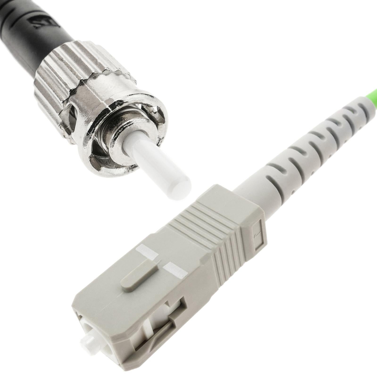 Cavo in fibra ottica multimodale Simplex OM5 50µm/125µm ST/PC - SC/PC 100Gb di 1 m - 4