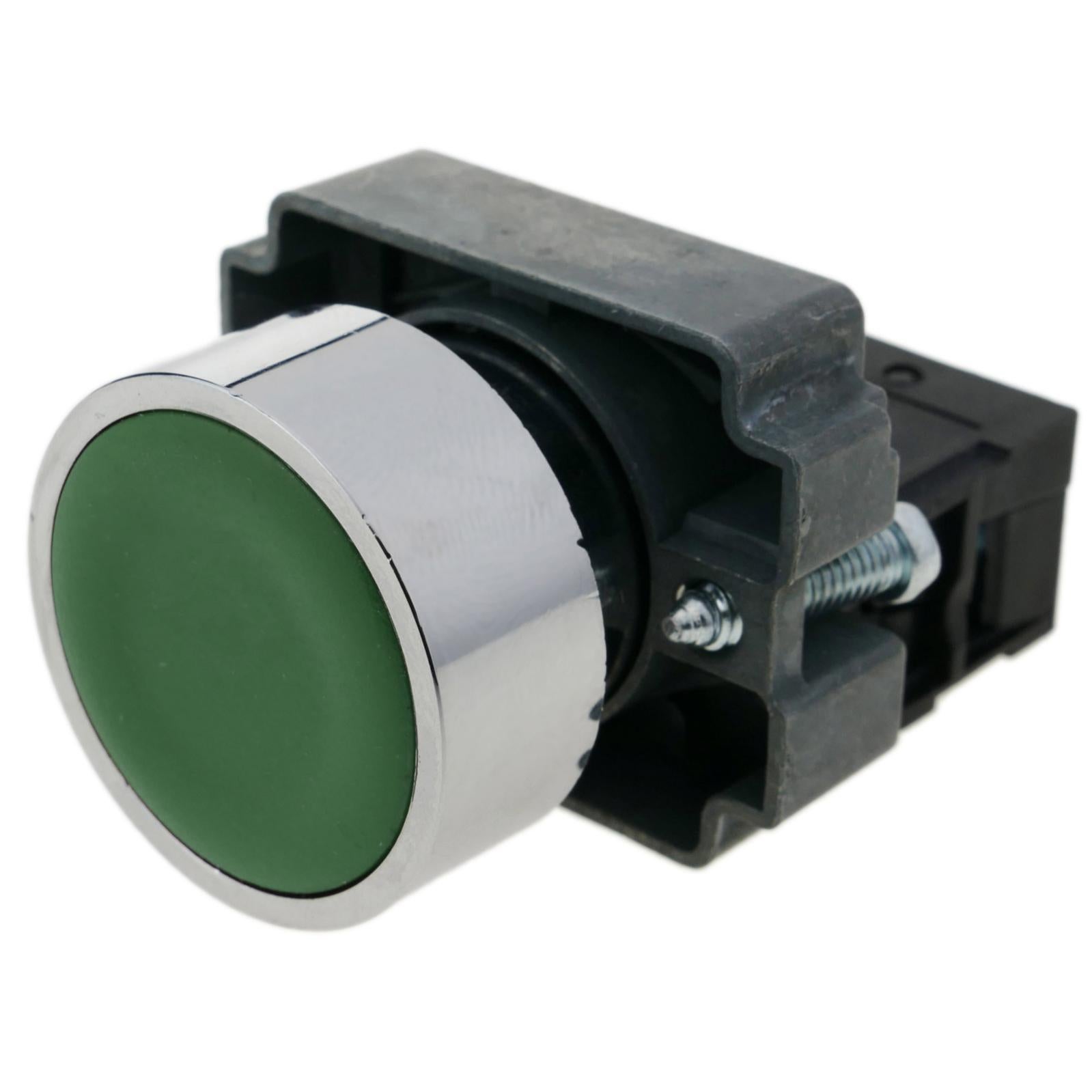 Bouton-poussoir Momentané Vert AC 220V 5A DC 250V 5A SPDT - 18x18x40 Mm - Pour Circuits De Commande Industriels