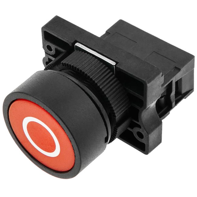 Bouton poussoir momentané 22 mm / 1 NO / 400 V / 10 A normalement ...