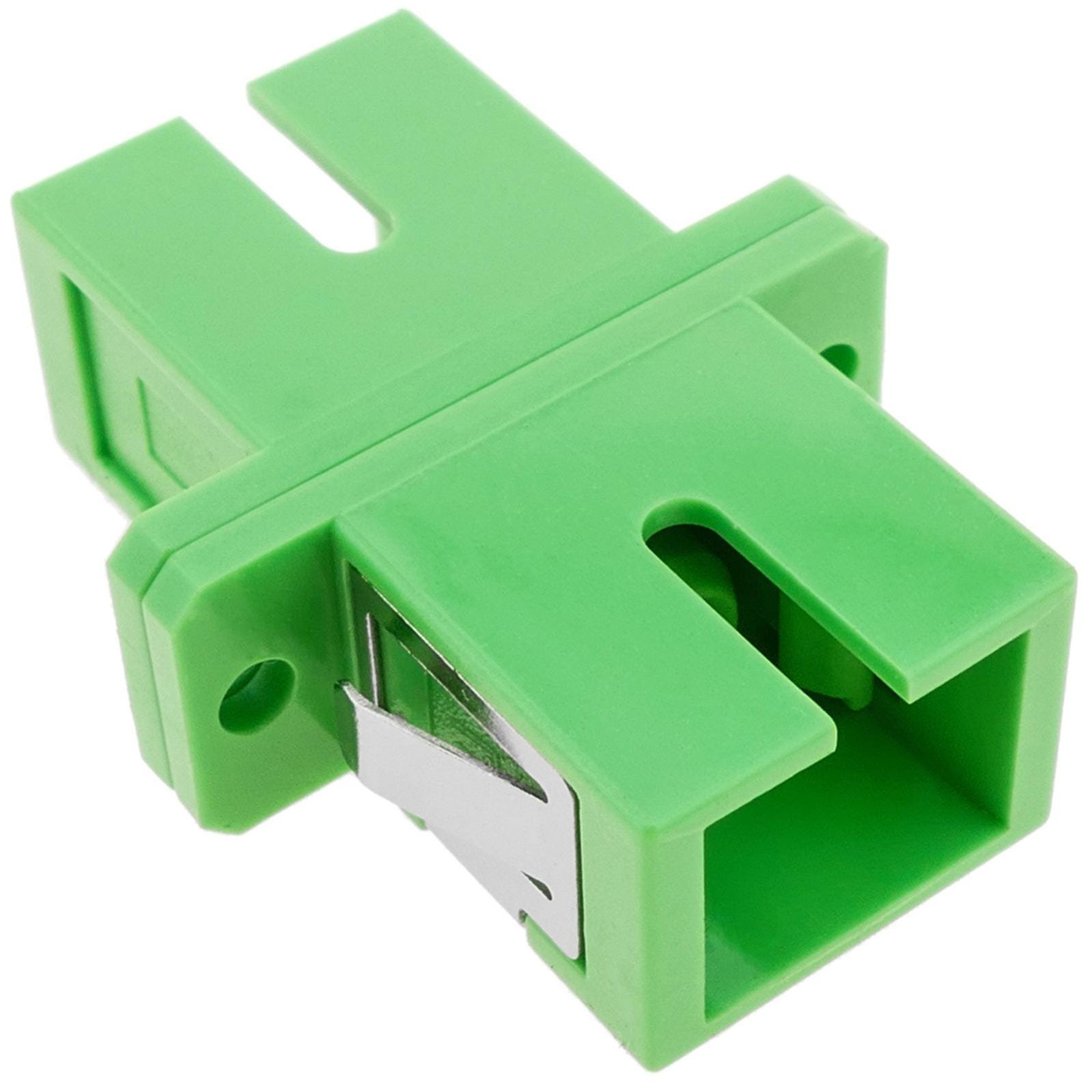 Adaptateur fibre optique simplex monomode vert SC/APC vers SC/APC ...