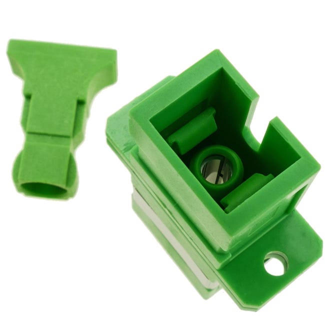 Elfcam® - Adattatore/accoppiatore per cavo in fibra ottica SC/APC Femmina a LC/APC Femmina monomodale Simplex 9/125um (confezione da 1 Elfcam® - Adattatore/accoppiatore per cavo in fibra ottica SC/APC Femmina a LC/APC Femmina monomodale Simplex 9/125um (confezione da 1