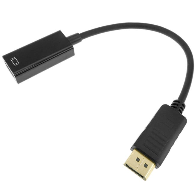 Adaptador Compatible con DisplayPort a HDMI DP macho a HDMI Cable de Audio  y vídeo hembra Compatible con HD 1080P para PC TV ordenador portátil Cable  de vídeo - AliExpress
