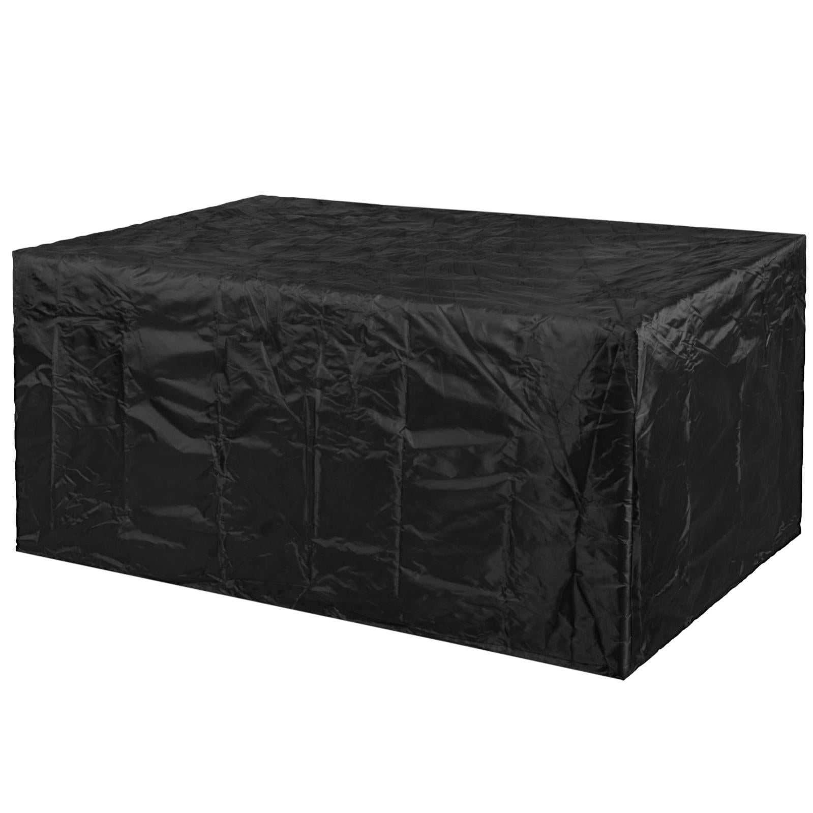 Copertura per sedia da giardino impermeabile, resistente, impilabile, tessuto Oxford 210D, nero