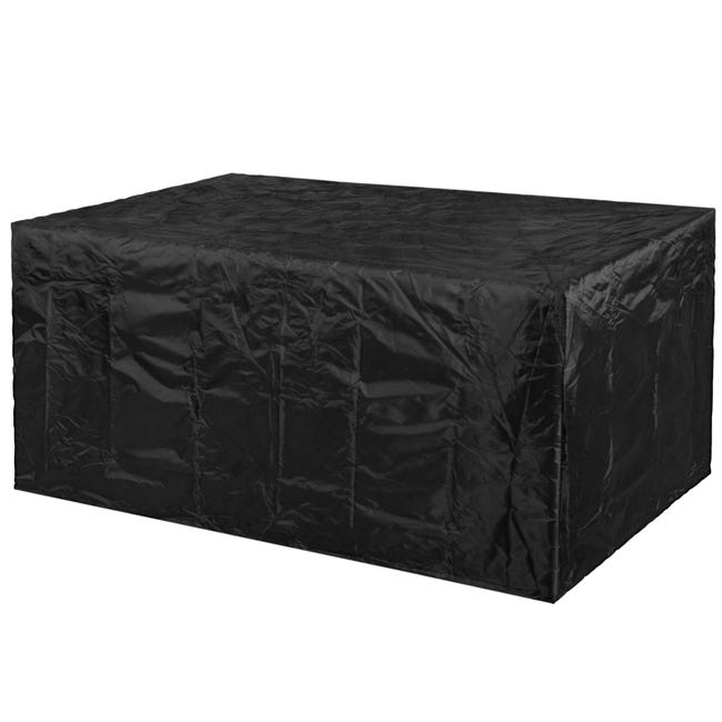 Copertura per sedia da giardino impermeabile, resistente, impilabile, tessuto Oxford 210D, nero Copertura per sedia da giardino impermeabile, resistente, impilabile, tessuto Oxford 210D, nero