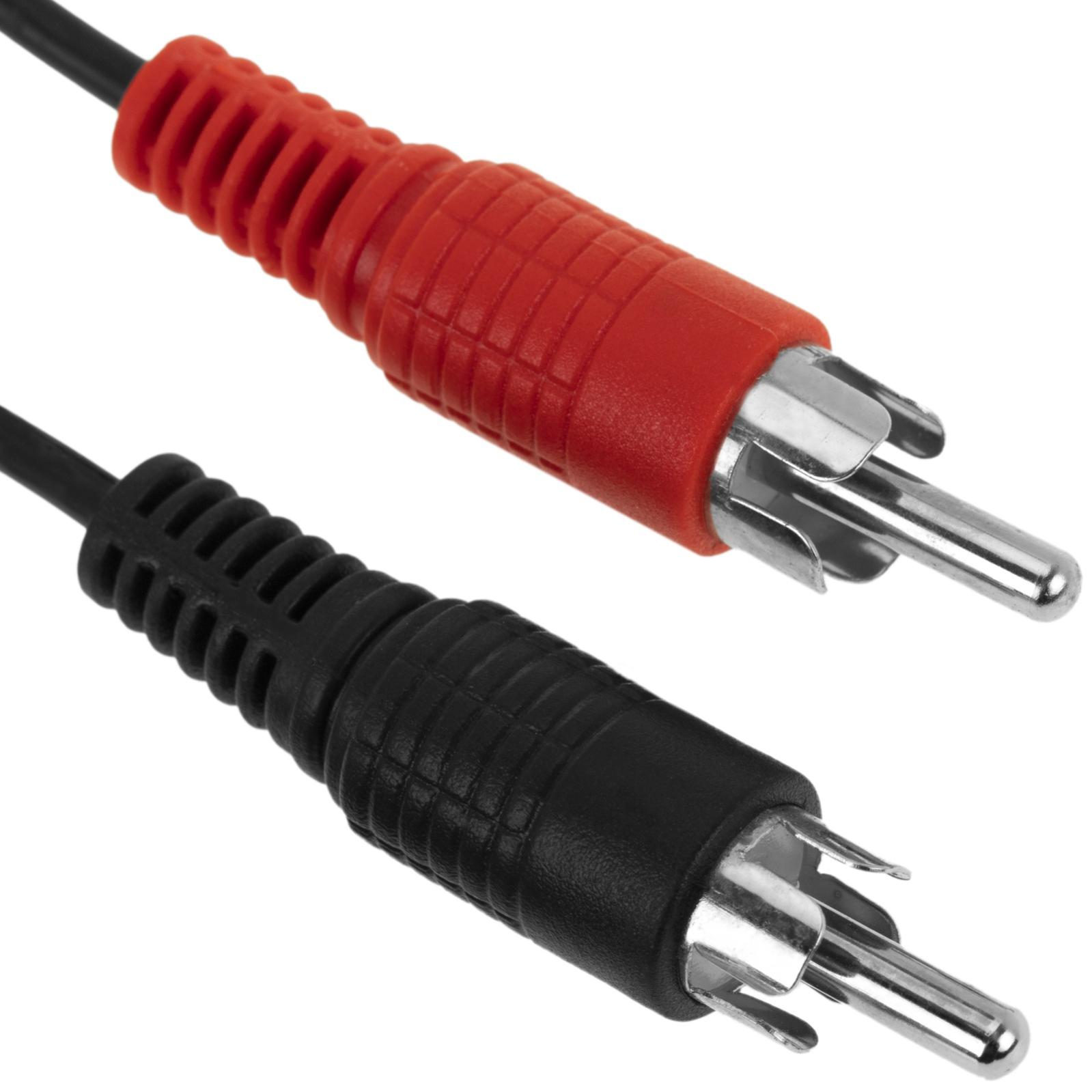 Cavo audio stereo da 5 m con due connettori RCA-M e due RCA-H dall'altro - 3