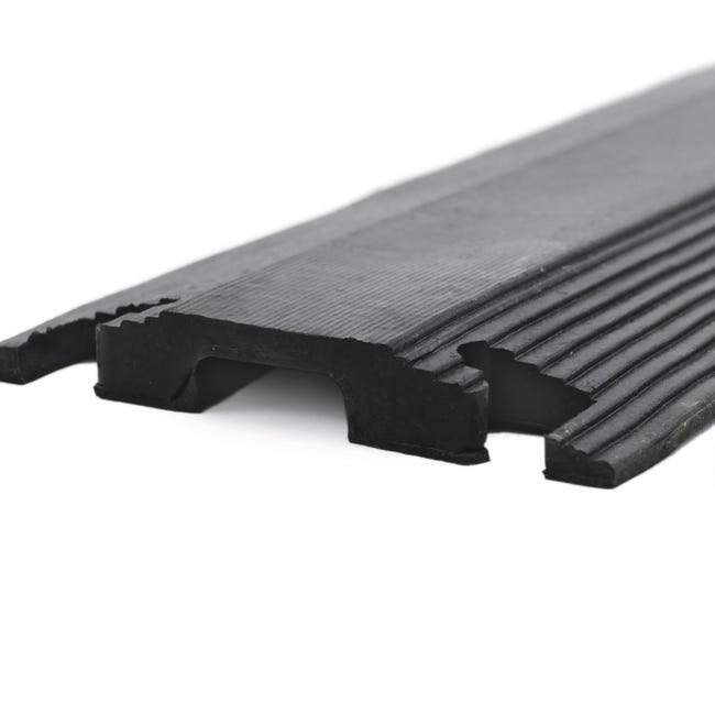 Kit de 2 pasacables de goma negro para suelo de 1 vía 102 x 13 cm -  Hydrabazaar