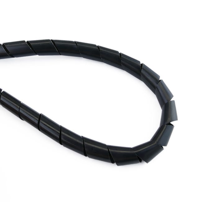 Organizador Espiral Cubre Cables Negro 19mm 10m 3/4 Resisten