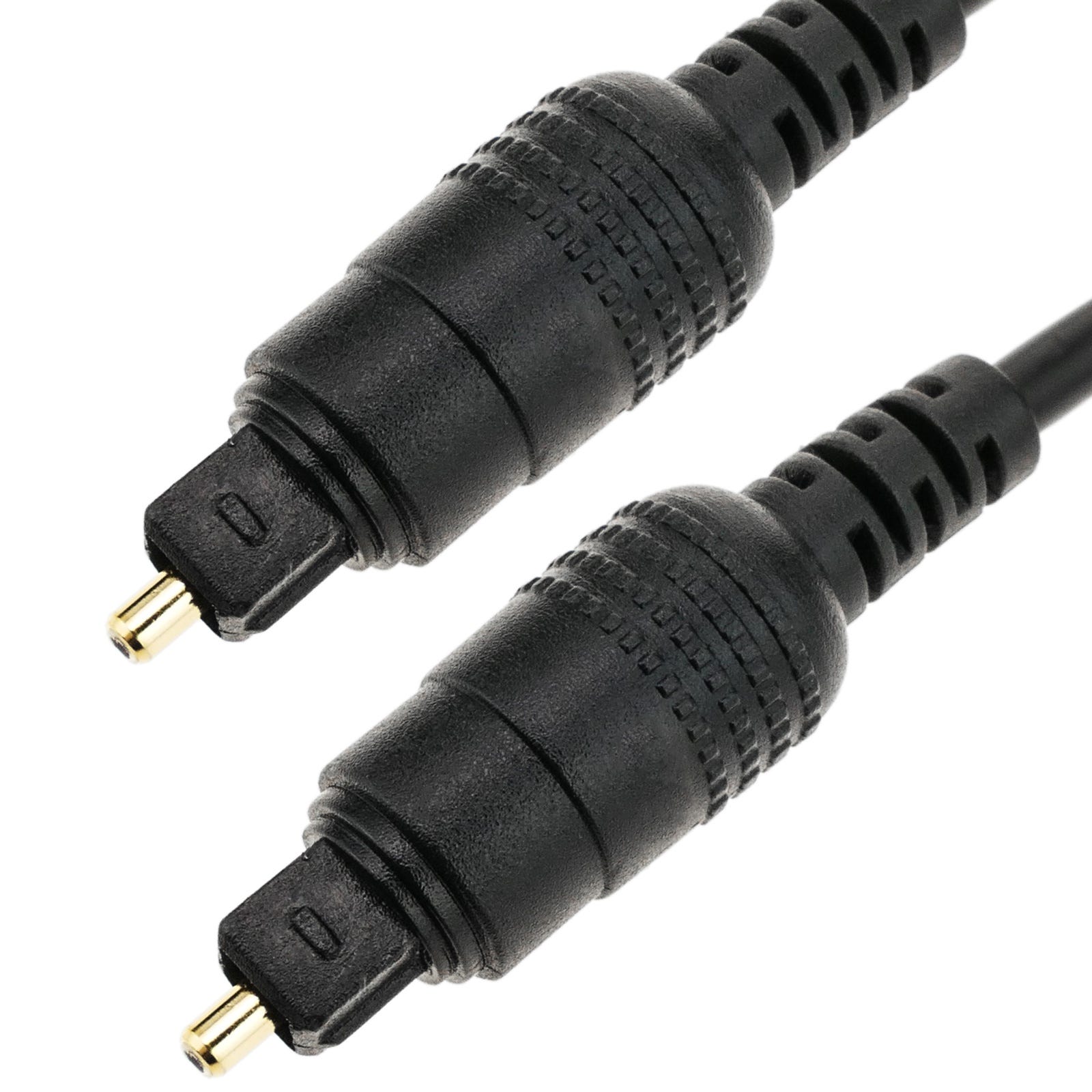 Câble audio numérique Toslink noir de 2 m