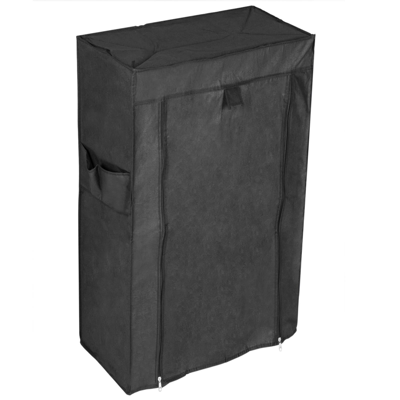 Armadio Portatile In Tessuto Oxford 165x170x45 Cm – Struttura In Metallo Con 10 Scomparti