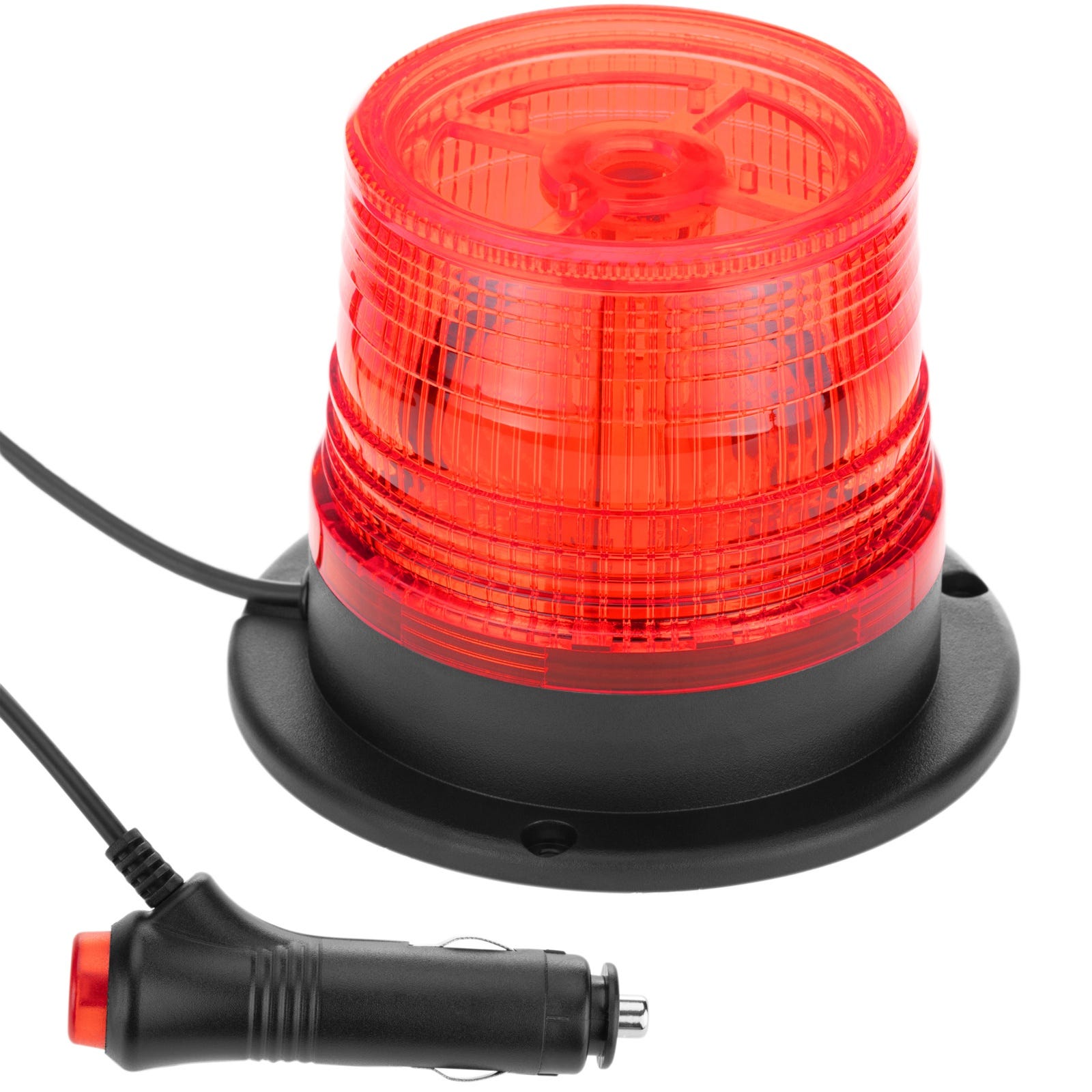 Luce stroboscopica a LED per accendisigari da auto e interruttore 10V  colore rosso