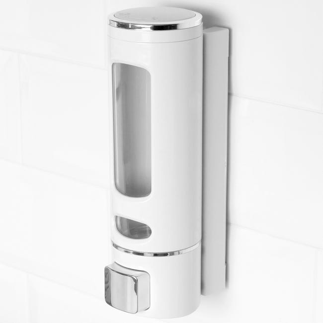 Dispenser di shampoo o gel doccia con chiave per la parete del bagno