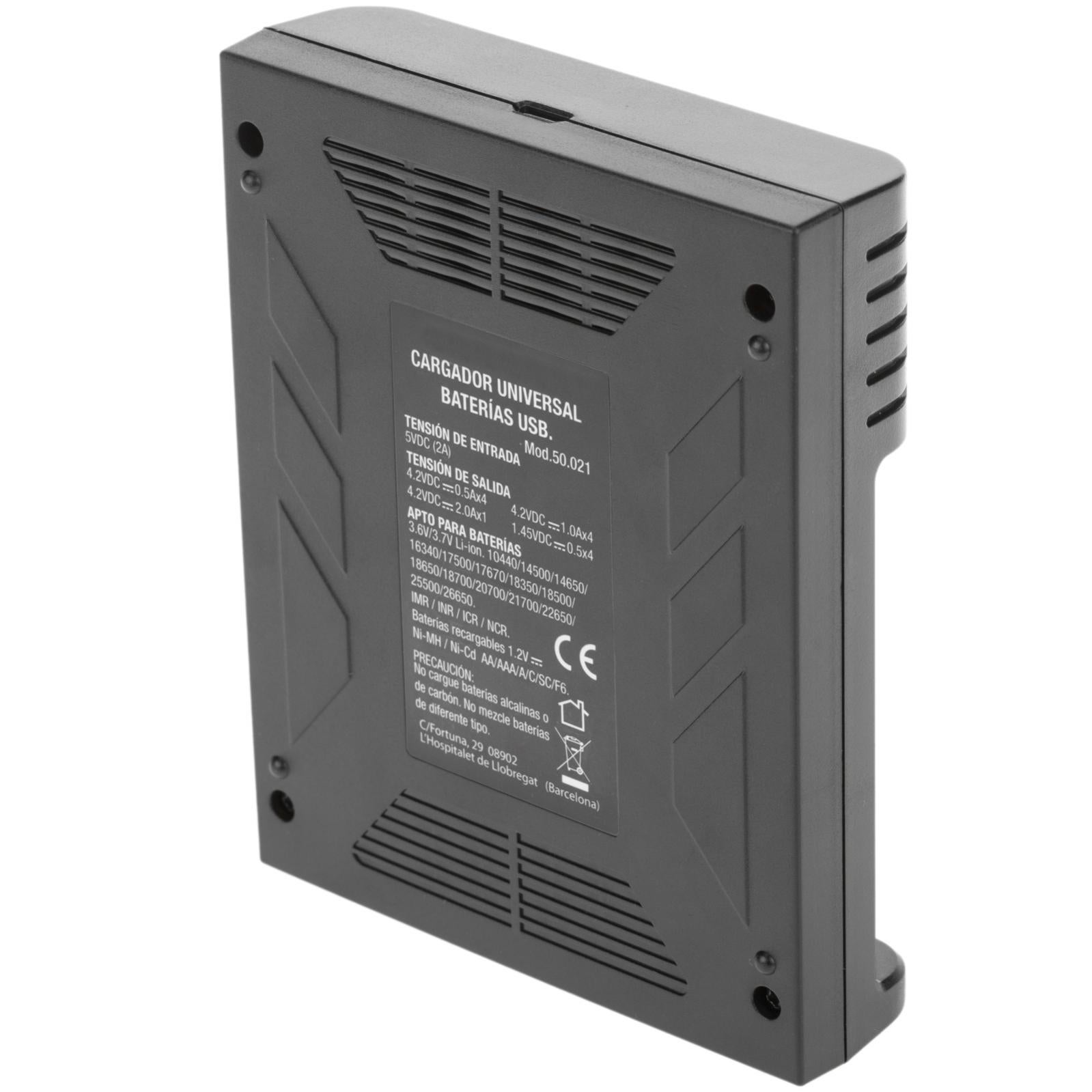 Caricabatterie 4 Slot GRACETOP GT-BAY4 Per 18650 Li-ion 3,7V 5V 2A - Rosso Spedizione USA