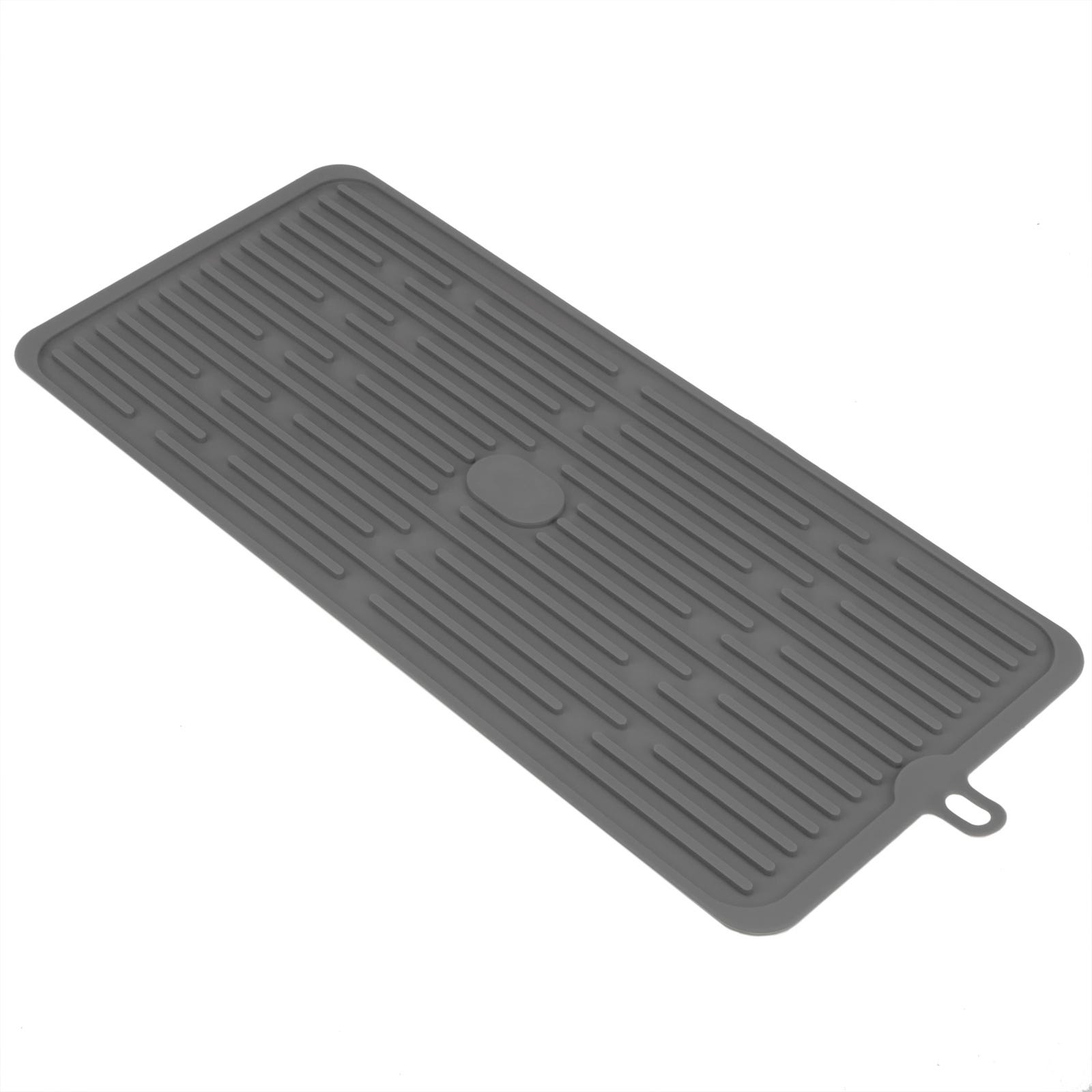 Tappetino scolapiatti in silicone 446x203 mm grigio