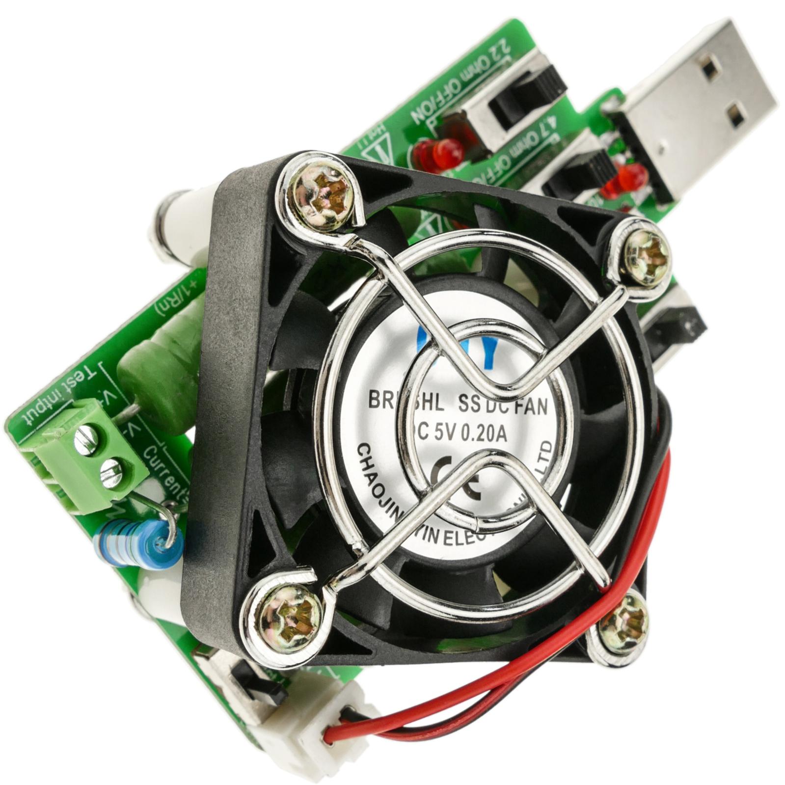 Resistenza per carichi elettronici da 1A/2A/3A da 4 x 5VDC con ventola integrata - 4