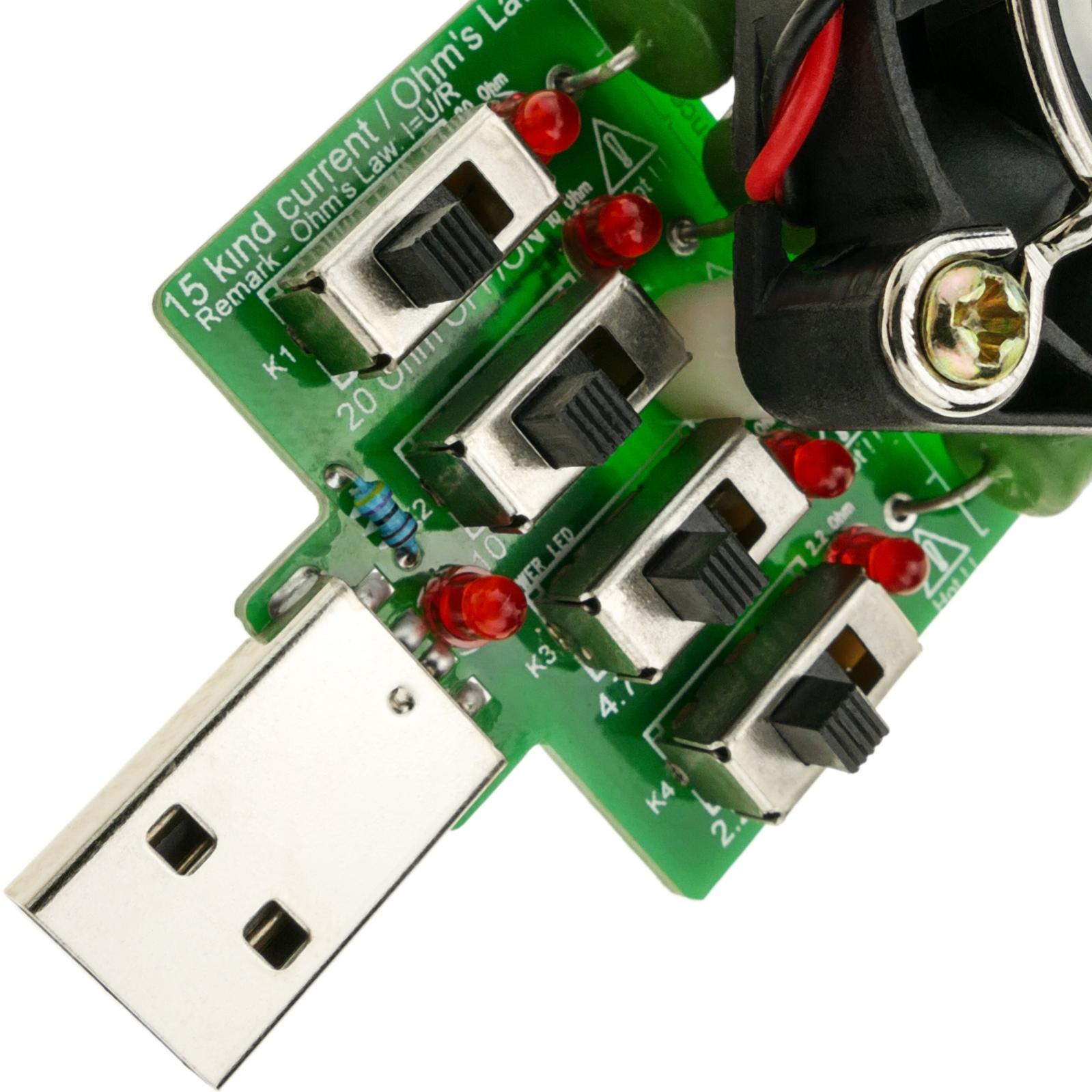 Resistenza per carichi elettronici da 1A/2A/3A da 4 x 5VDC con ventola integrata - 3