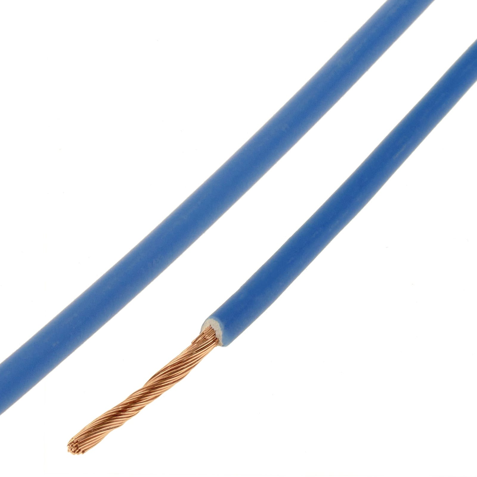 Bobina de cable eléctrico de LSHF de color azul 2.5mm y 200 m