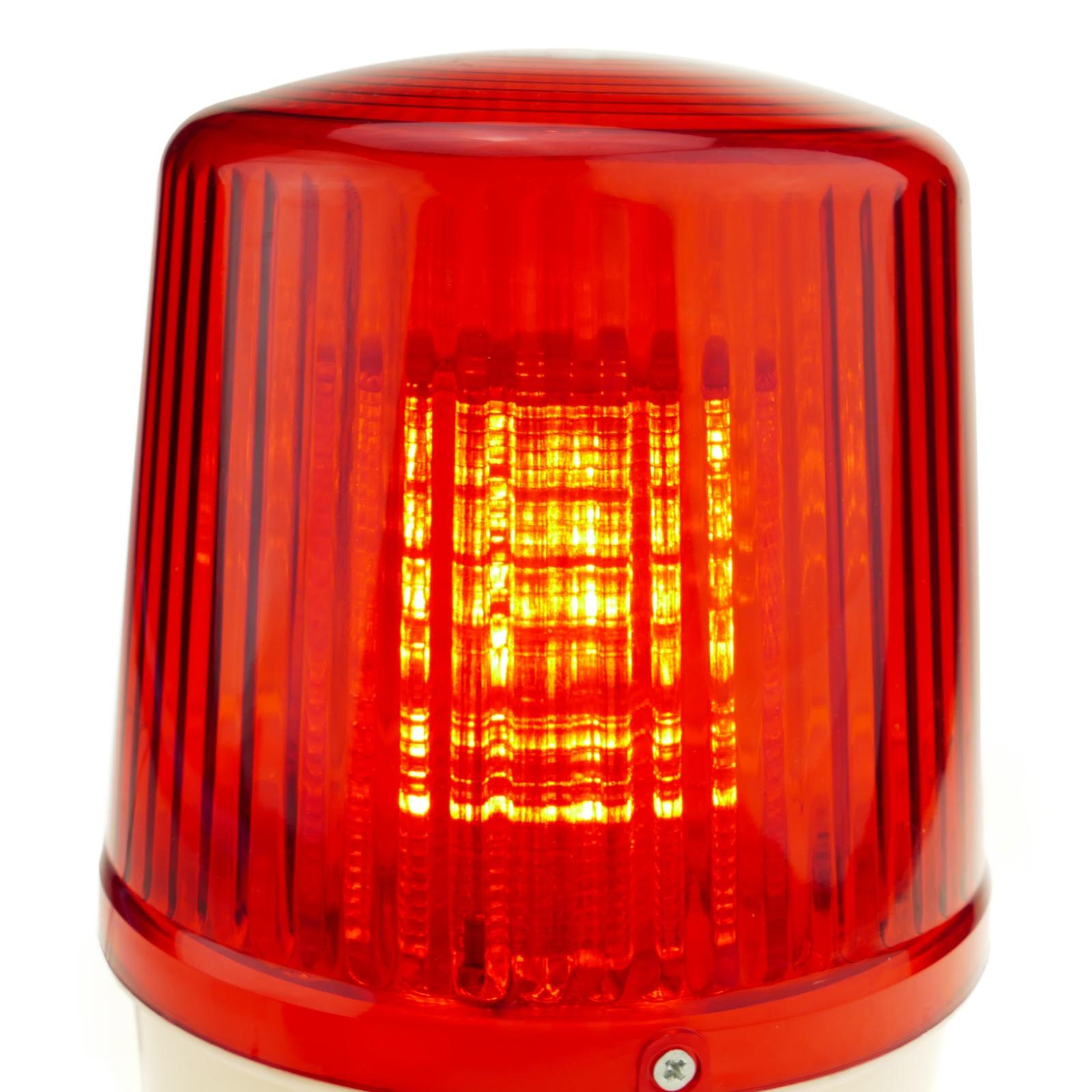 Sirena luminosa con luce LED rossa rotante da 160 mm - 5
