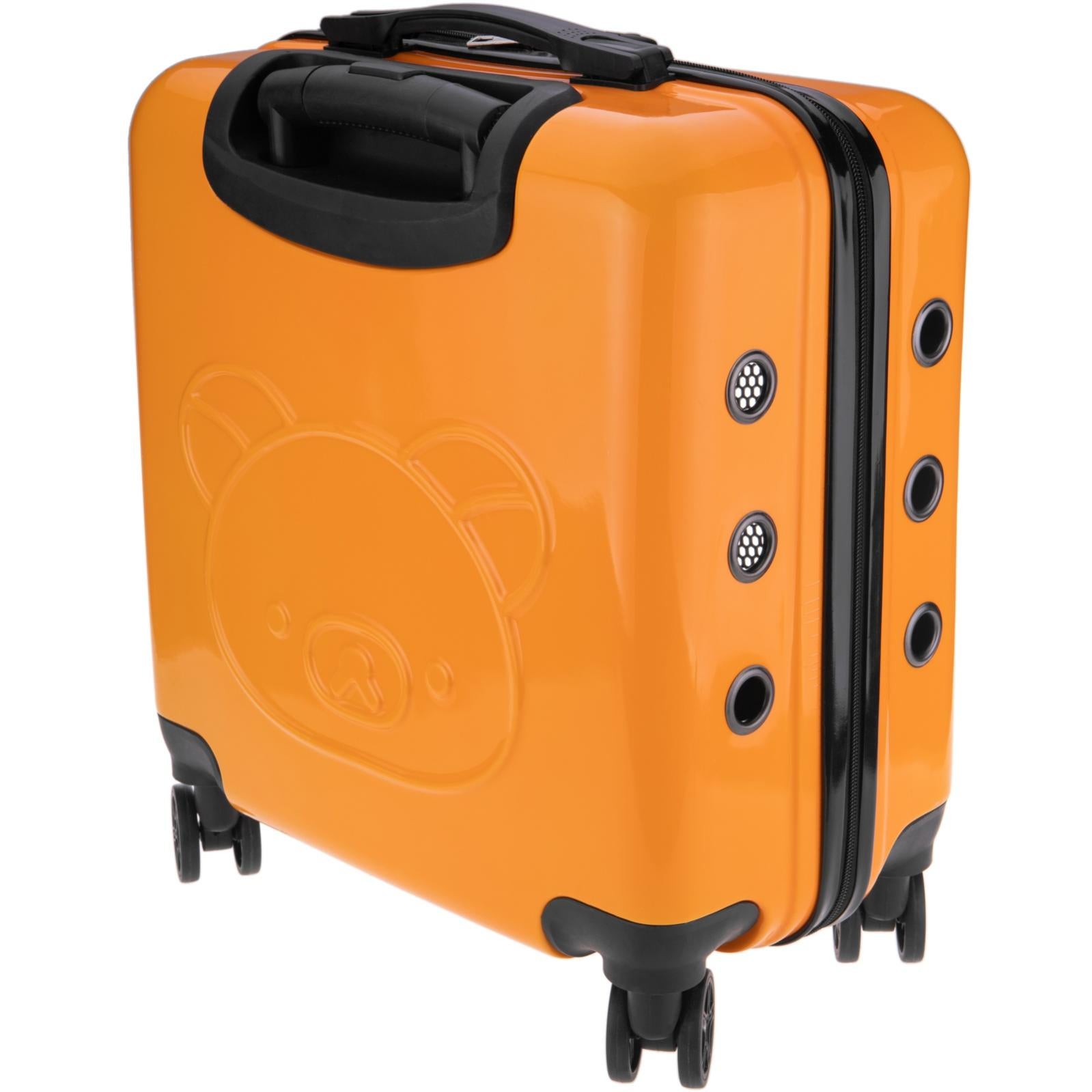 Valigia da trasporto per animali domestici cani, gatti e animali domestici arancione - 4