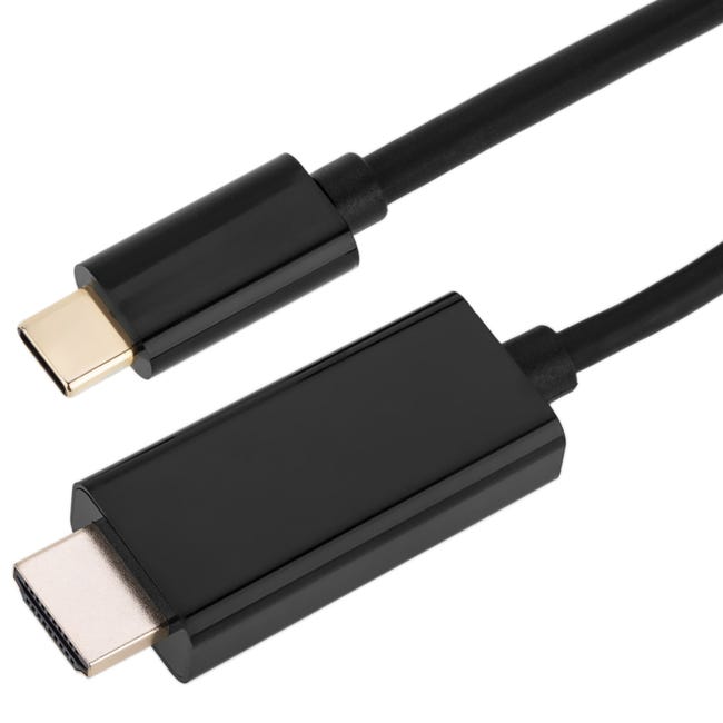 contaminación Soltero Impresionante Cable USB-C a HDMI de 5 Metros, Resolución 4K Full HD a 30Hz, Cable USB  Tipo C 3.1 a HDMI 1.4 | Leroy Merlin