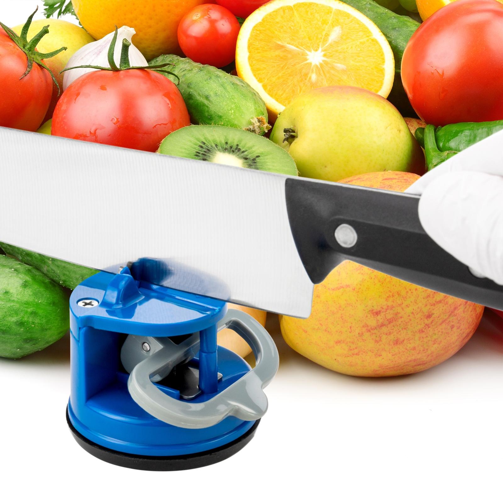 Affilacoltelli a ventosa blu - 2