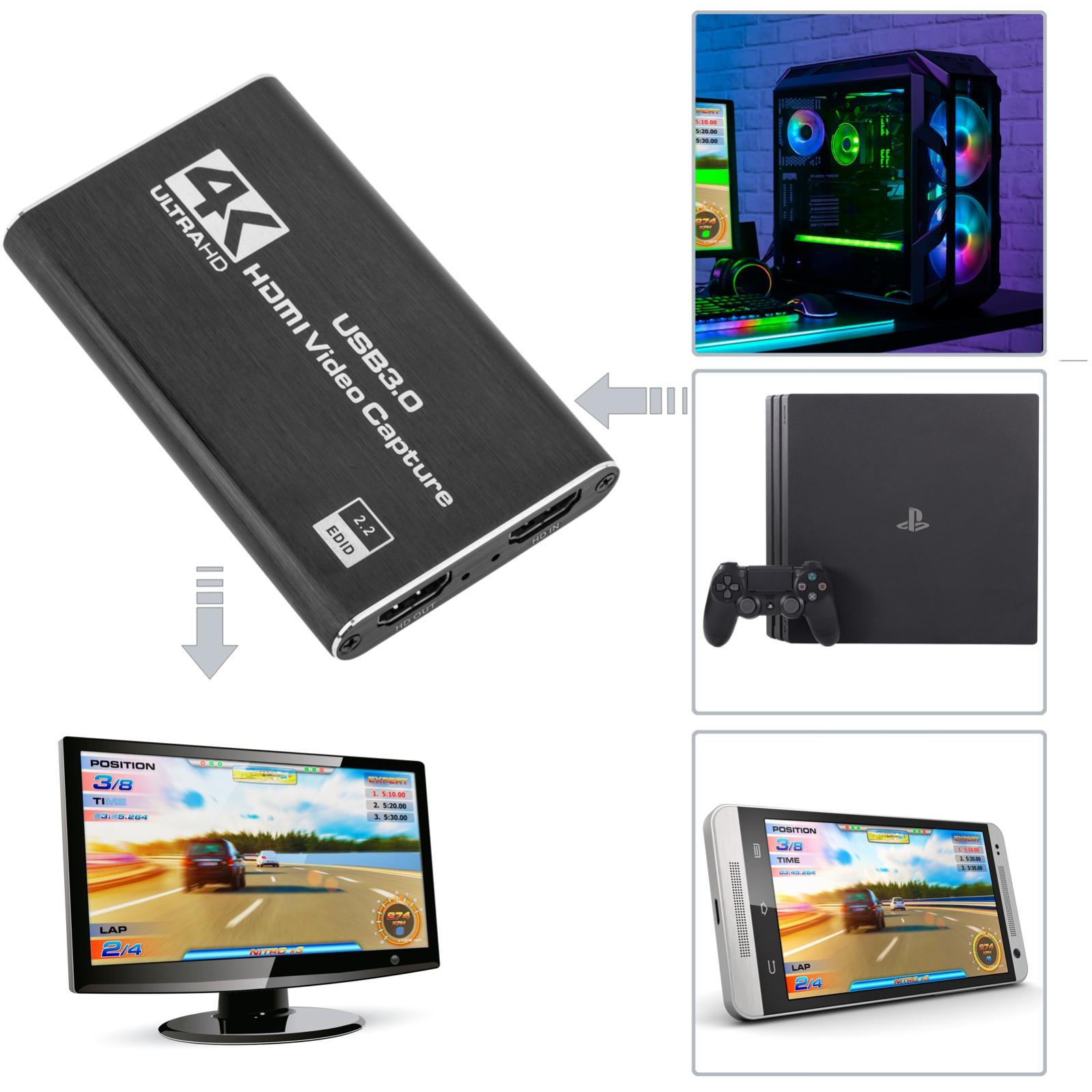 Acquisizione Video HDMI Ultra 4K 1080p USB 3.0 con Porte Audio e Microfono - 2