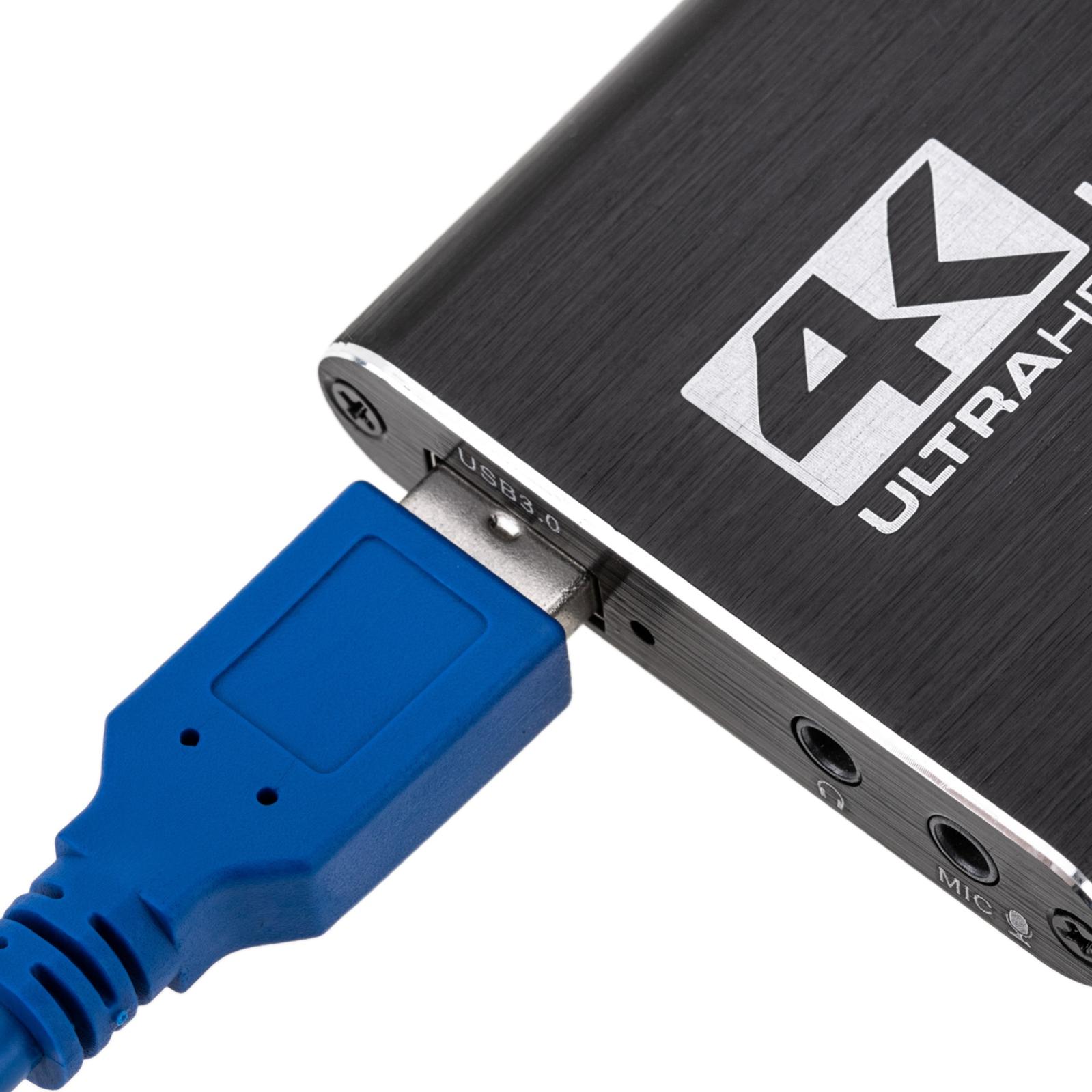 Acquisizione Video HDMI Ultra 4K 1080p USB 3.0 con Porte Audio e Microfono - 4