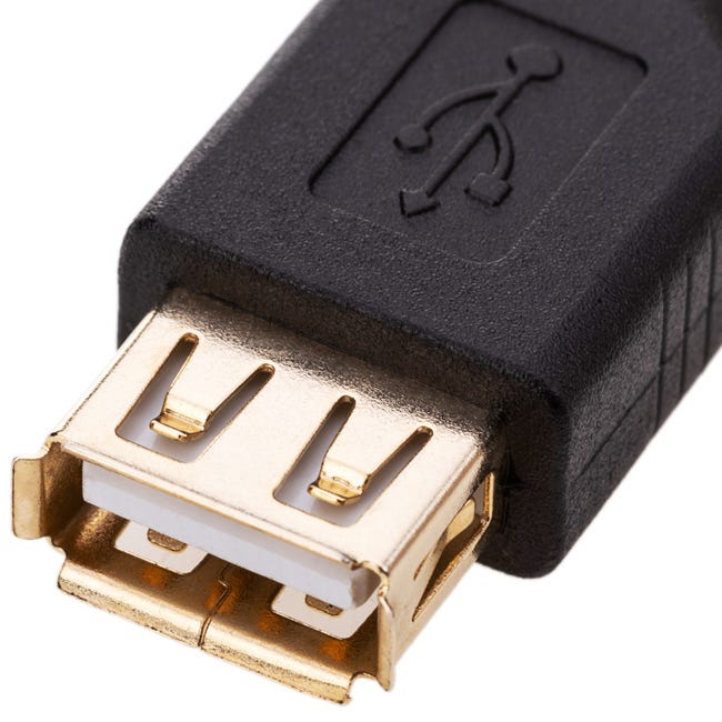 Cable Alargador USB GEMBIRD CC-USB2-AMAF-75CM/30 Blanco