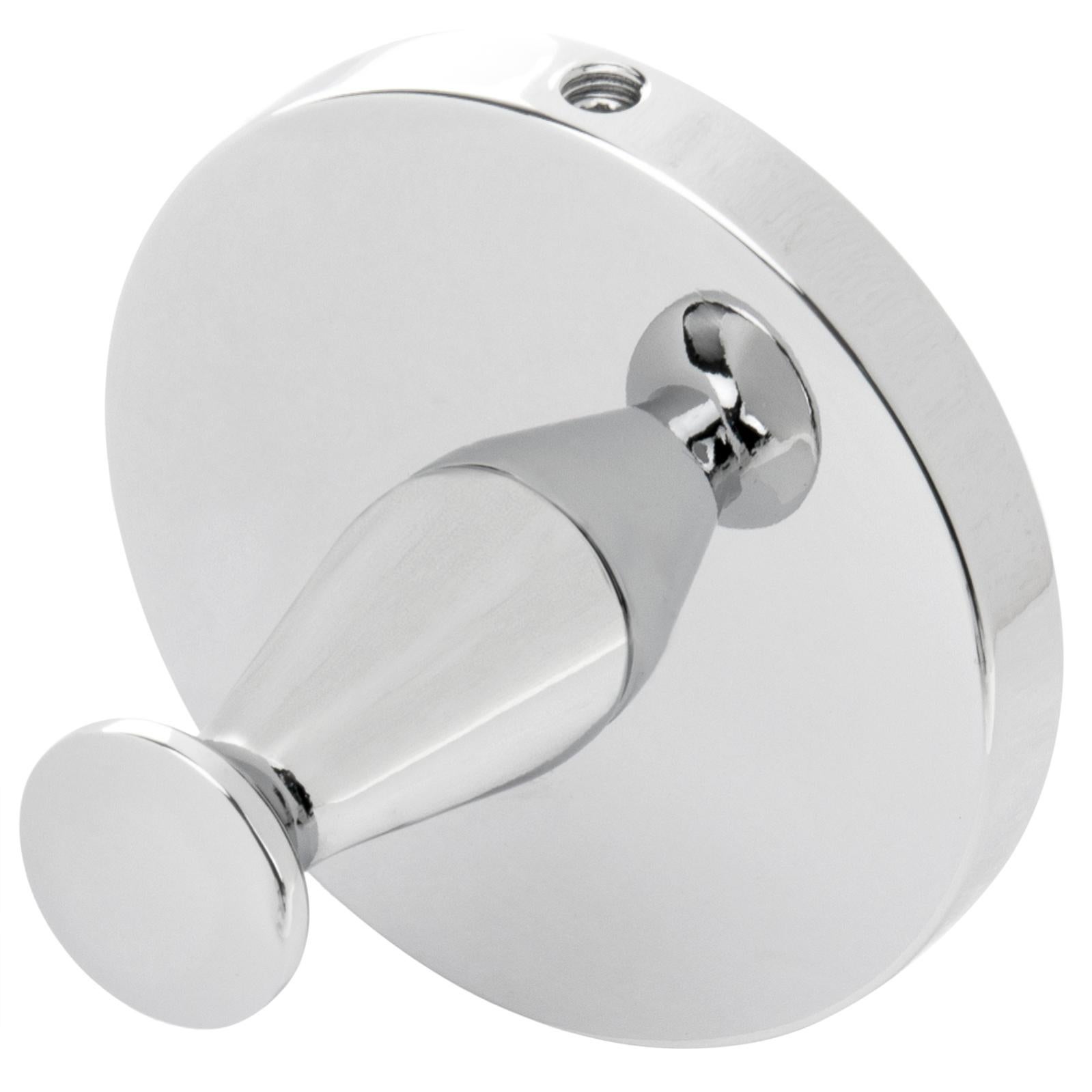 IBathUK Gancio Cromato Per Accappatoio In Acciaio Inox, Design Quadrato, Accessorio Bagno Lusso, Set Con Viti - 3