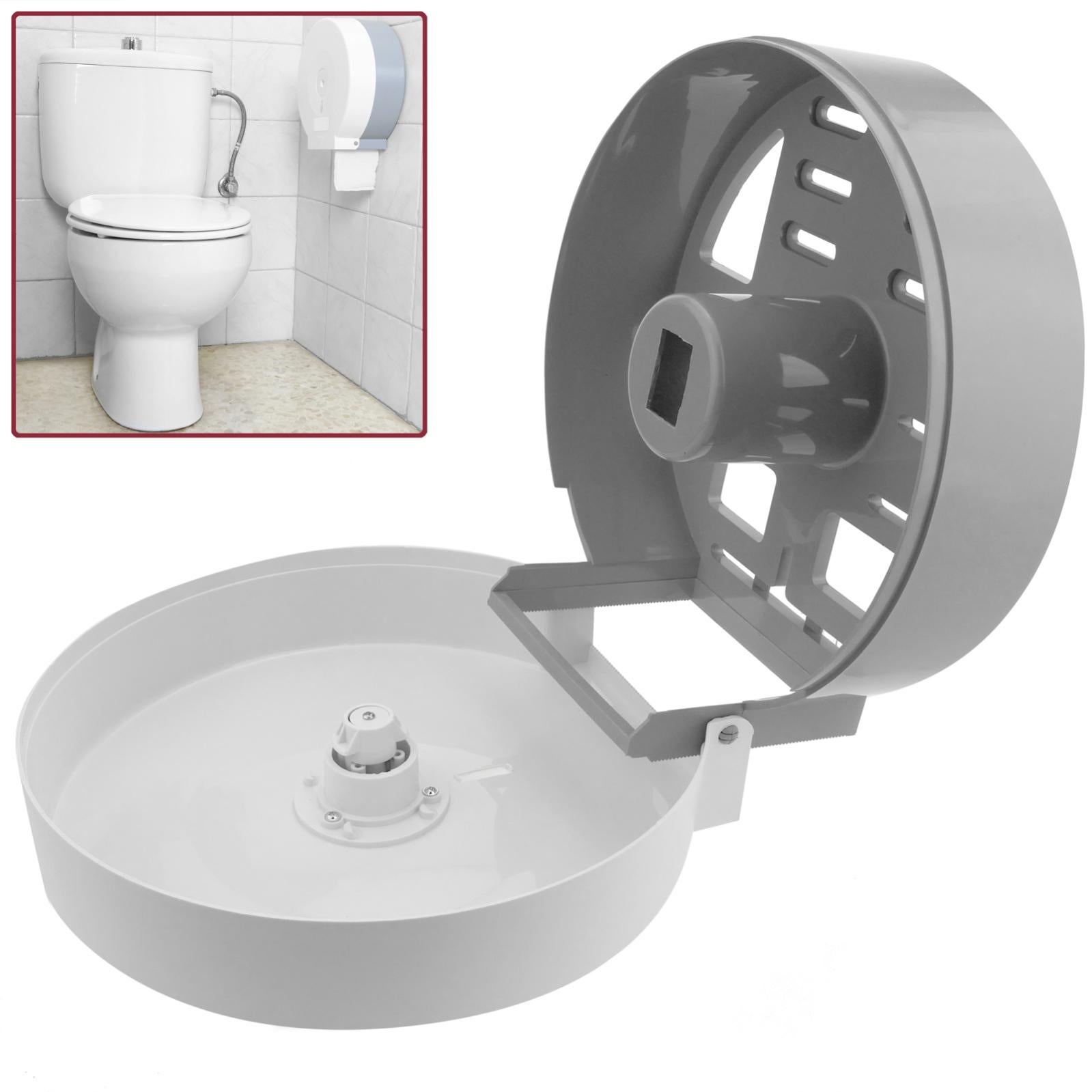 Porta rotolo di carta igienica industriale taglia L bianco - 3