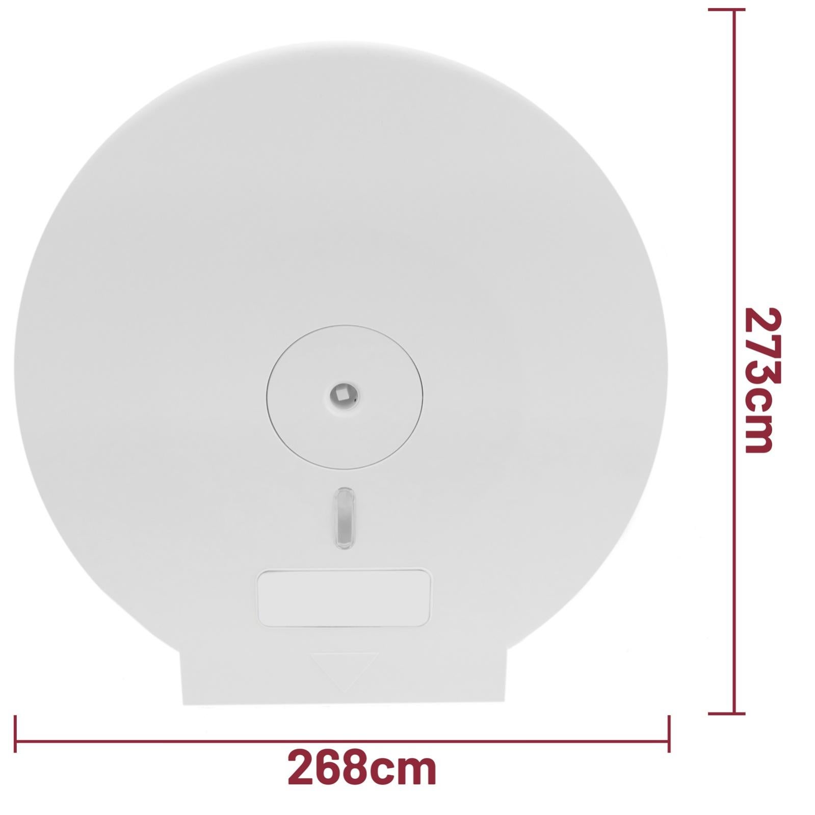 Porta rotolo di carta igienica industriale taglia L bianco - 4