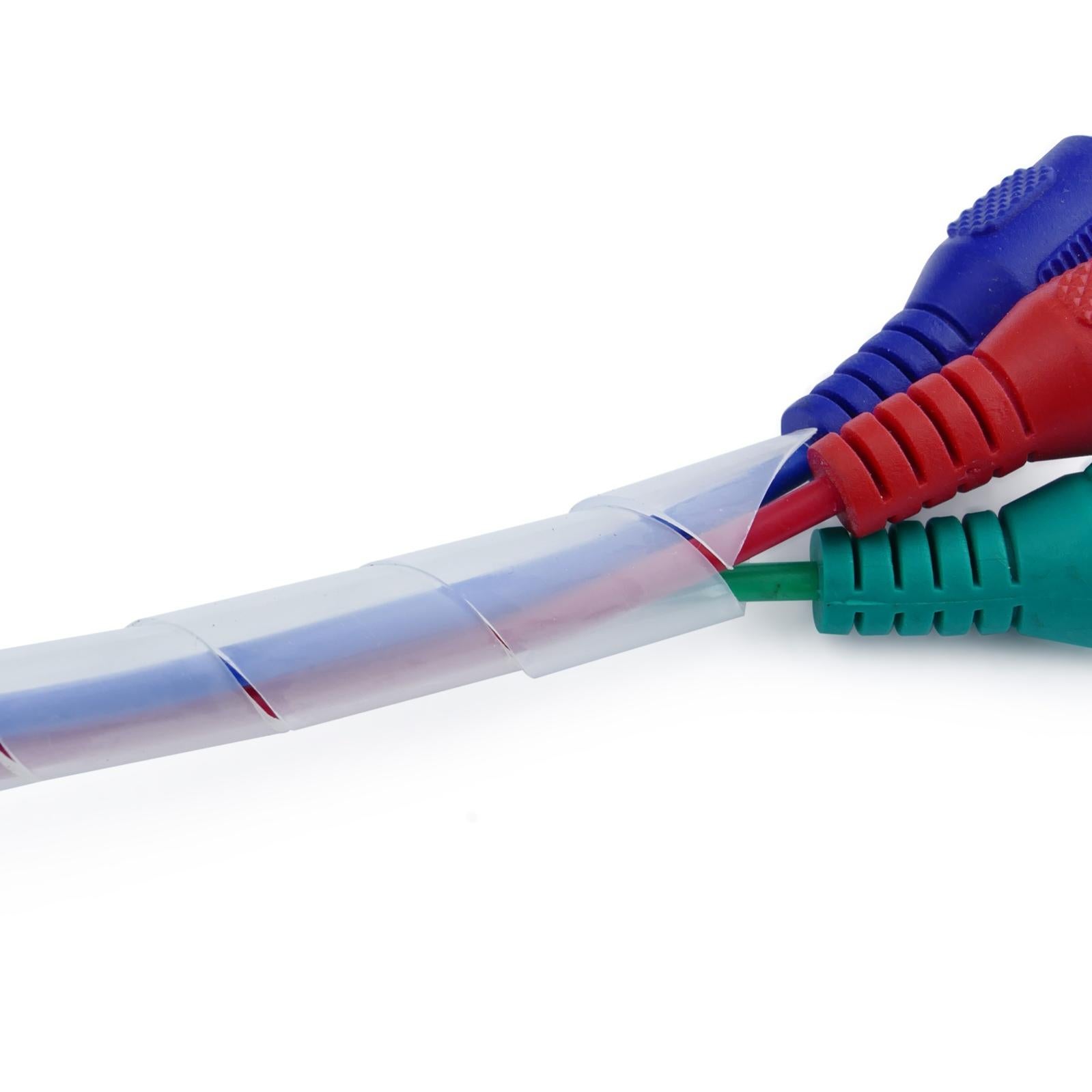 Copricavi organizer a spirale bianchi da 8 a 60 mm di diametro, 5 metri di lunghezza - 4