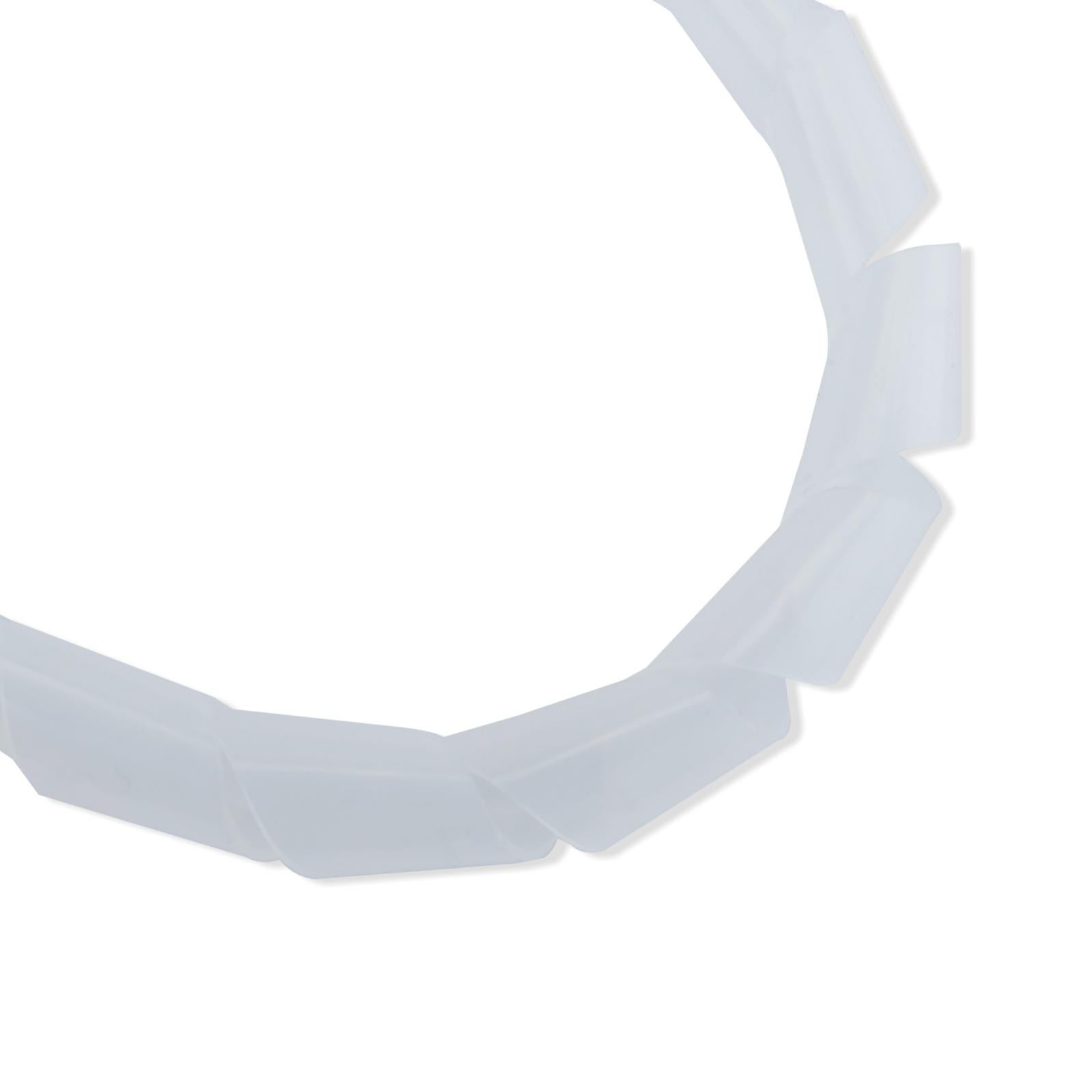 Copricavi organizer a spirale bianchi da 8 a 60 mm di diametro, 5 metri di lunghezza - 2