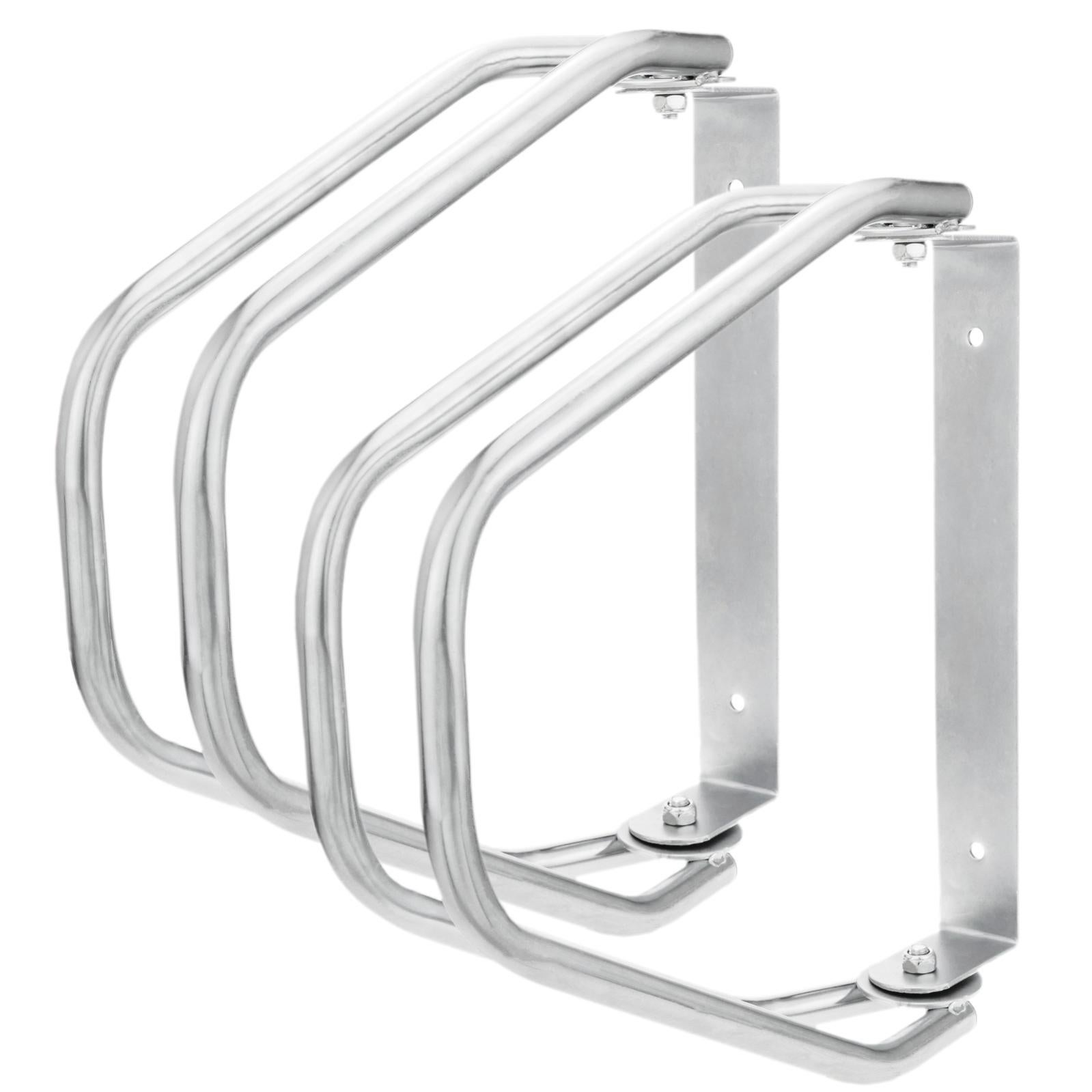 CONTEC Supporto Da Parete Per Bicicletta – Gancio Portabici In PVC, Fissaggio A Muro Incluso, Nero
