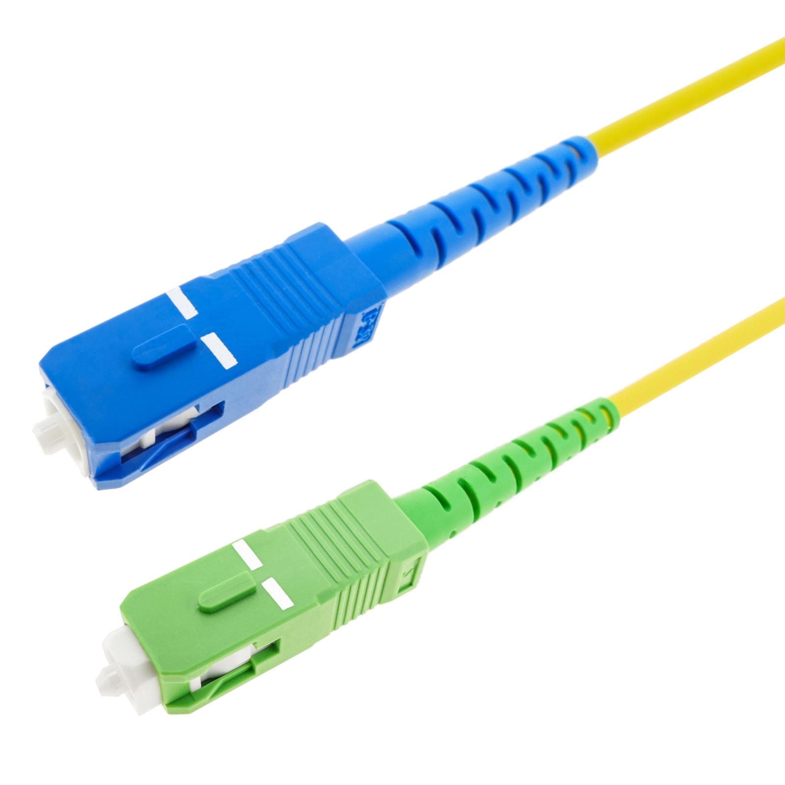 Cable fibra óptica 2 m para datos SC/APC-SC/APC, monomodo simplex