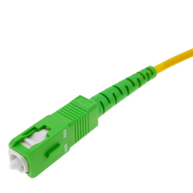 Cable Fibra Óptica LC / PC - SC / APC Monomodo Simplex OS2 9 / 125 µm 10 m