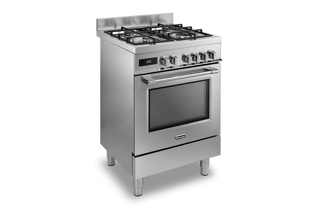 Delonghi SGW 554 N Cucina Gas 4 Fornelli con Forno a Gas da 50 cm