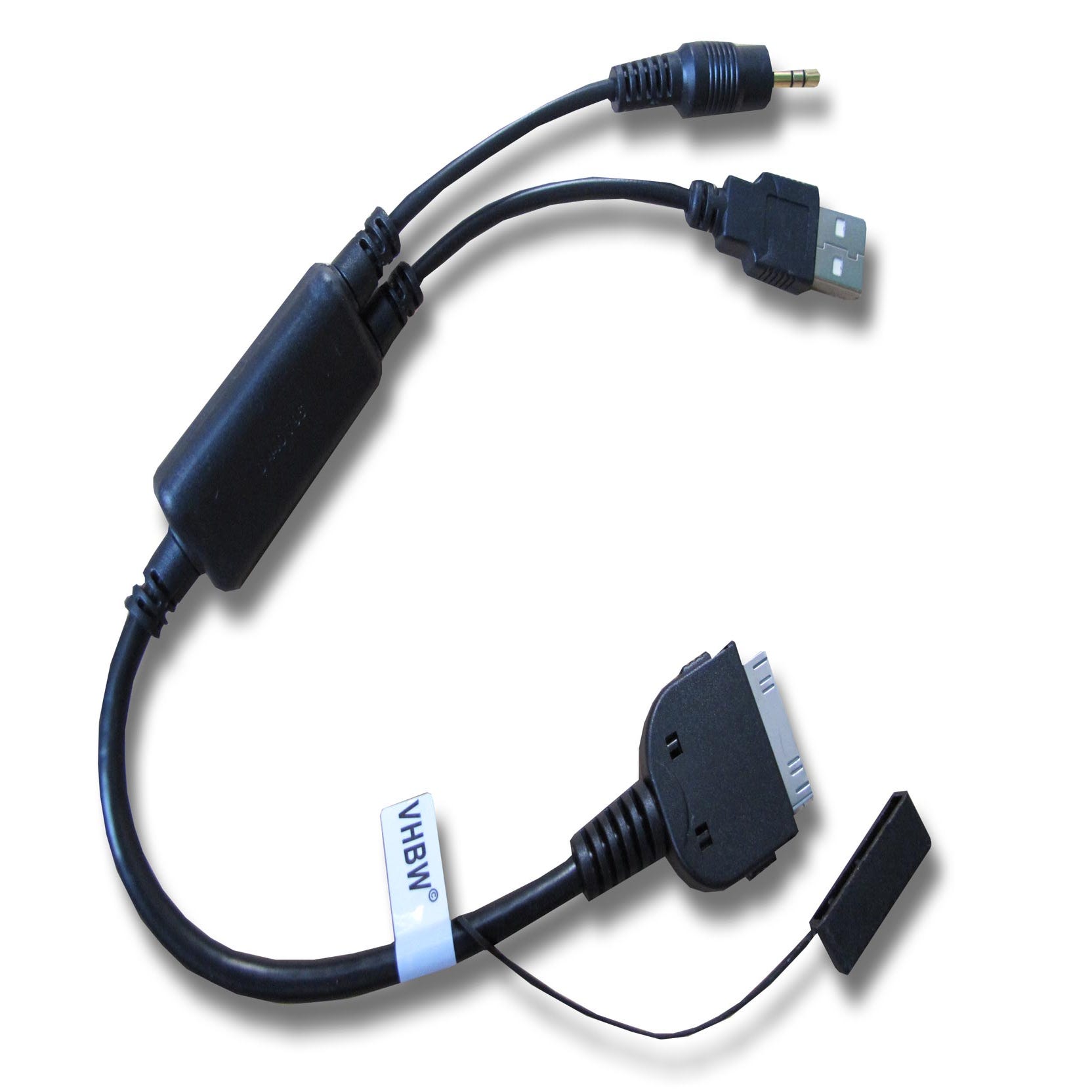Vhbw Câble audio voiture compatible avec Apple iPhone 3G, 3GS, 4G