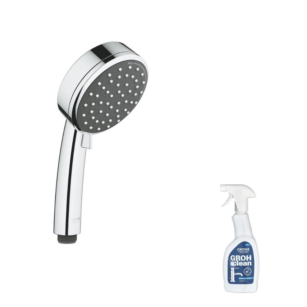 Pommeau de douche GROHE Quickfix Vitalio Comfort 100 2 jets + nettoyant