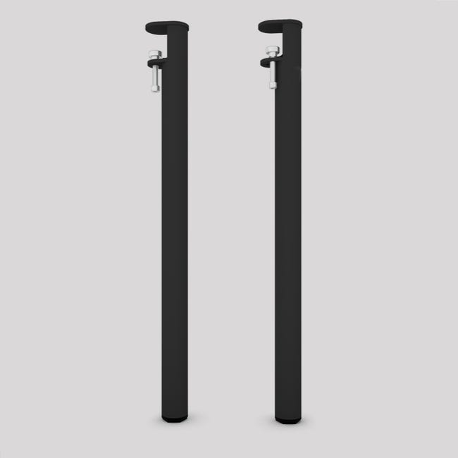 Pied de table mange debout en acier - 900 mm Topaze - Lot de 2 pieds carbone | Leroy Merlin pied de mange debout leroy merlin