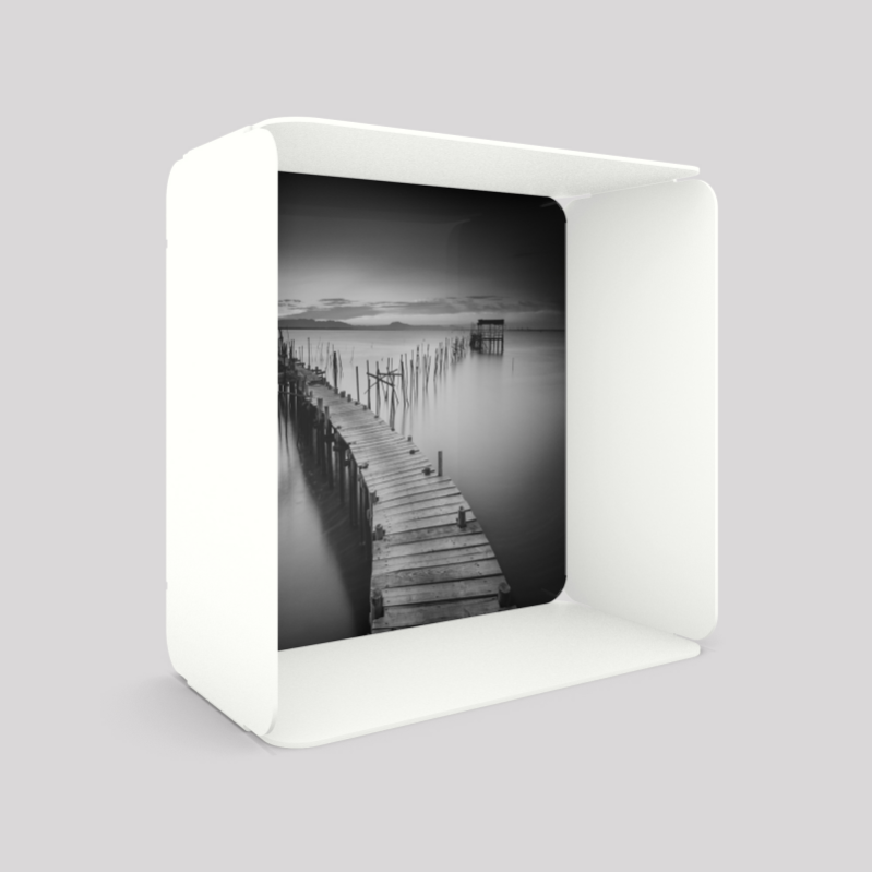 Étagère Avec Porte ATHENA - Dimensions 30x22x30 Cm, Finition Blanc Brillant | À Monter, Idéale Pour Salle De Bain Ou Rangement