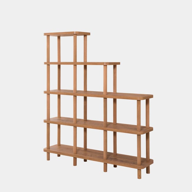 Scaffale Per Cassette MC ECom Fabarius - Legno Di Pino, 60 Scomparti, Bianco, Già Assemblatom 34.6x50x5.4cm - Foto 5