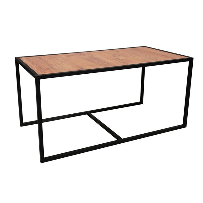 Amedeo - Tavolo da pranzo fisso moderno gambe in metallo piano in legn – Colly Shop Amedeo - Tavolo da pranzo fisso moderno gambe in metallo piano in legn – Colly Shop