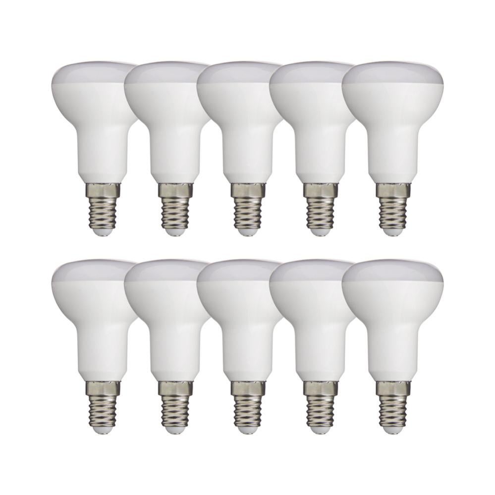 Lot de 10 Ampoules LED R50 réflecteur, culot E14, conso 5,6W, eq. 40W