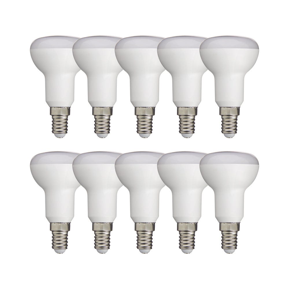 Lot de 5 ampoules SMD LED P45 Opaque, culot E14, 470 Lumens, conso