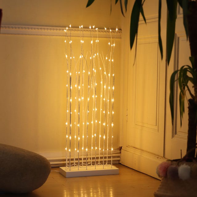 Branche lumineuse Naya H1,5m 120 LED ivoire - int - Chromex