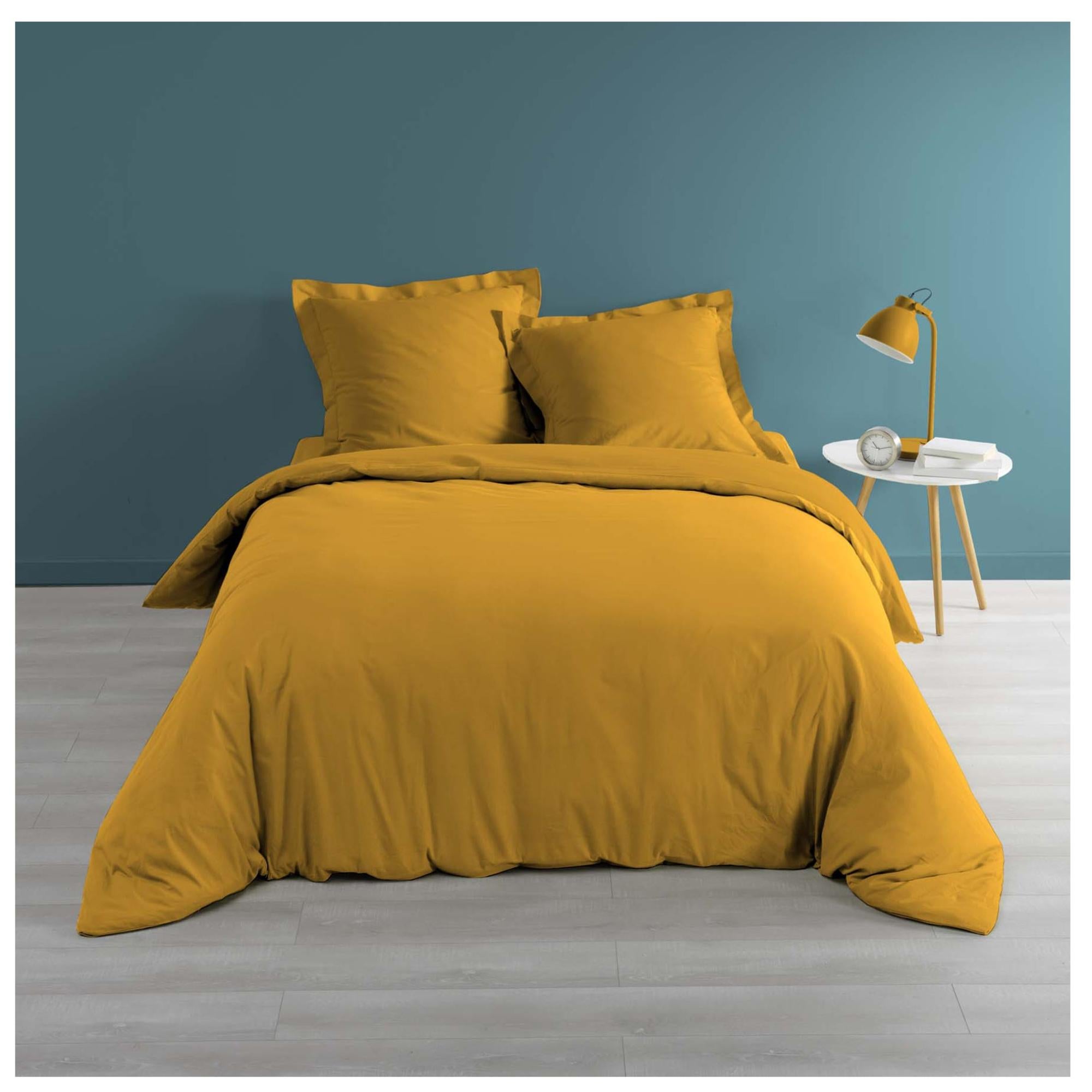 Soleil D'Ocre Percale Copripiumino In Policotone, Da 140 X 200 Cm